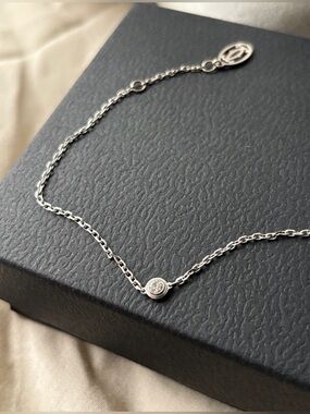 Cartier d'Amour Bracelet, 18.5cm, Diamond, 18K
White Gold